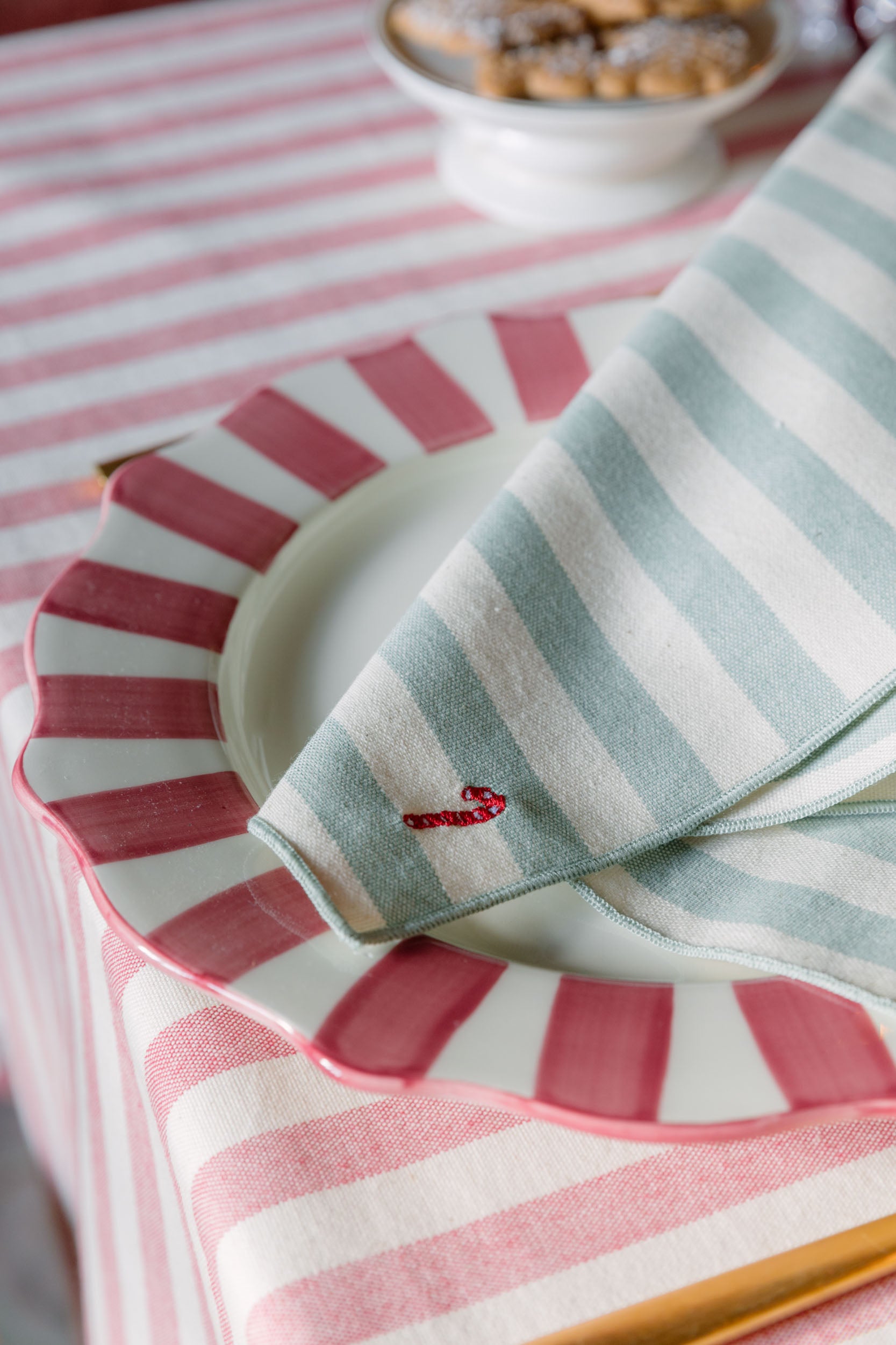 Serviettes Barra avec broderies de Noël