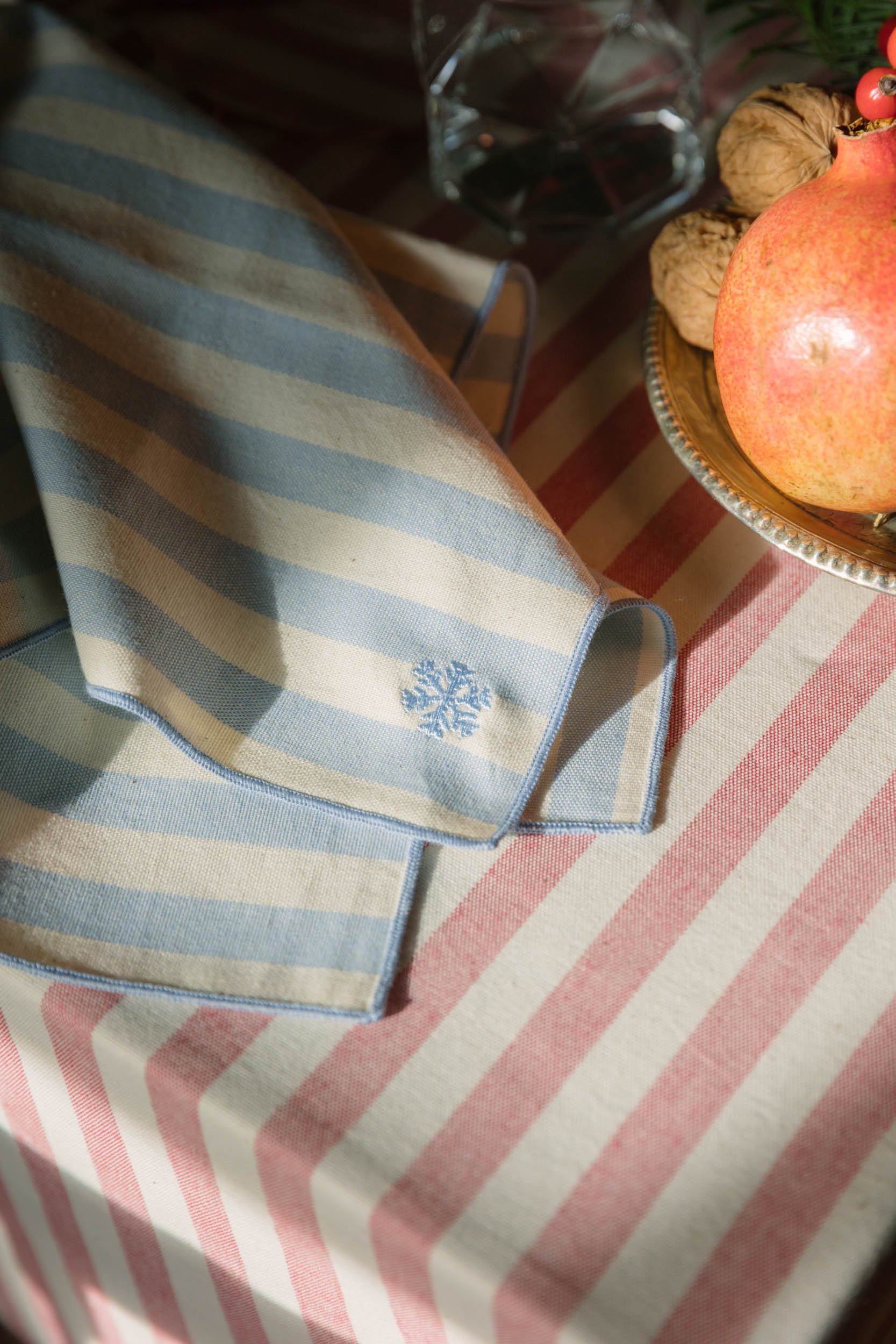 Serviettes Barra avec broderies de Noël
