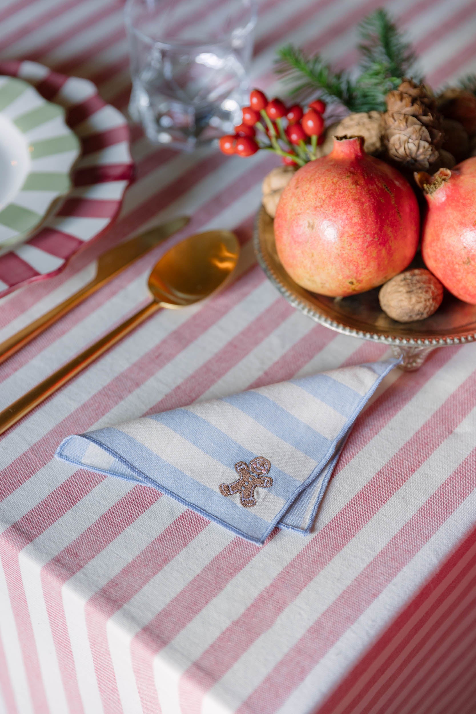 Serviettes Barra avec broderies de Noël
