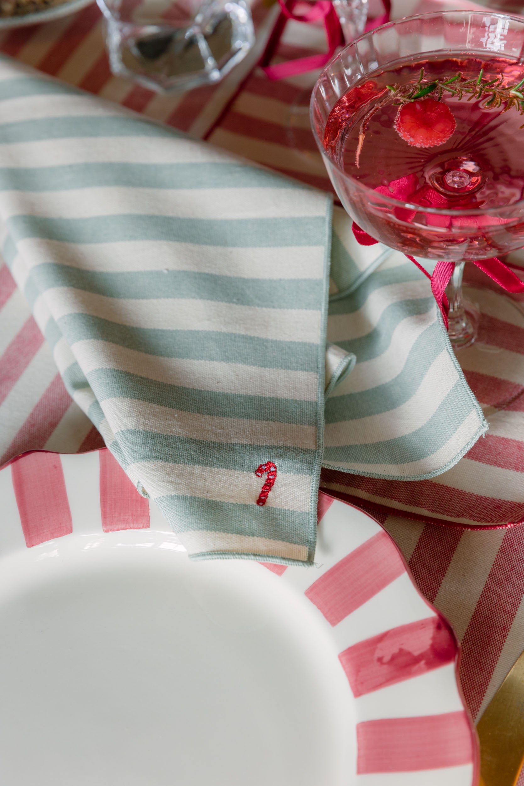 Serviettes Barra avec broderies de Noël