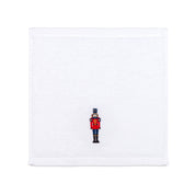 Toalla de invitados con bordado de cascanueces