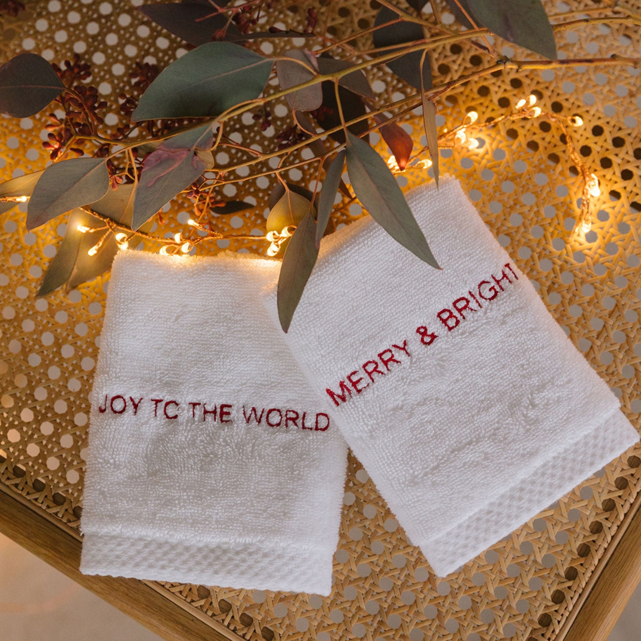 Christmas face towel