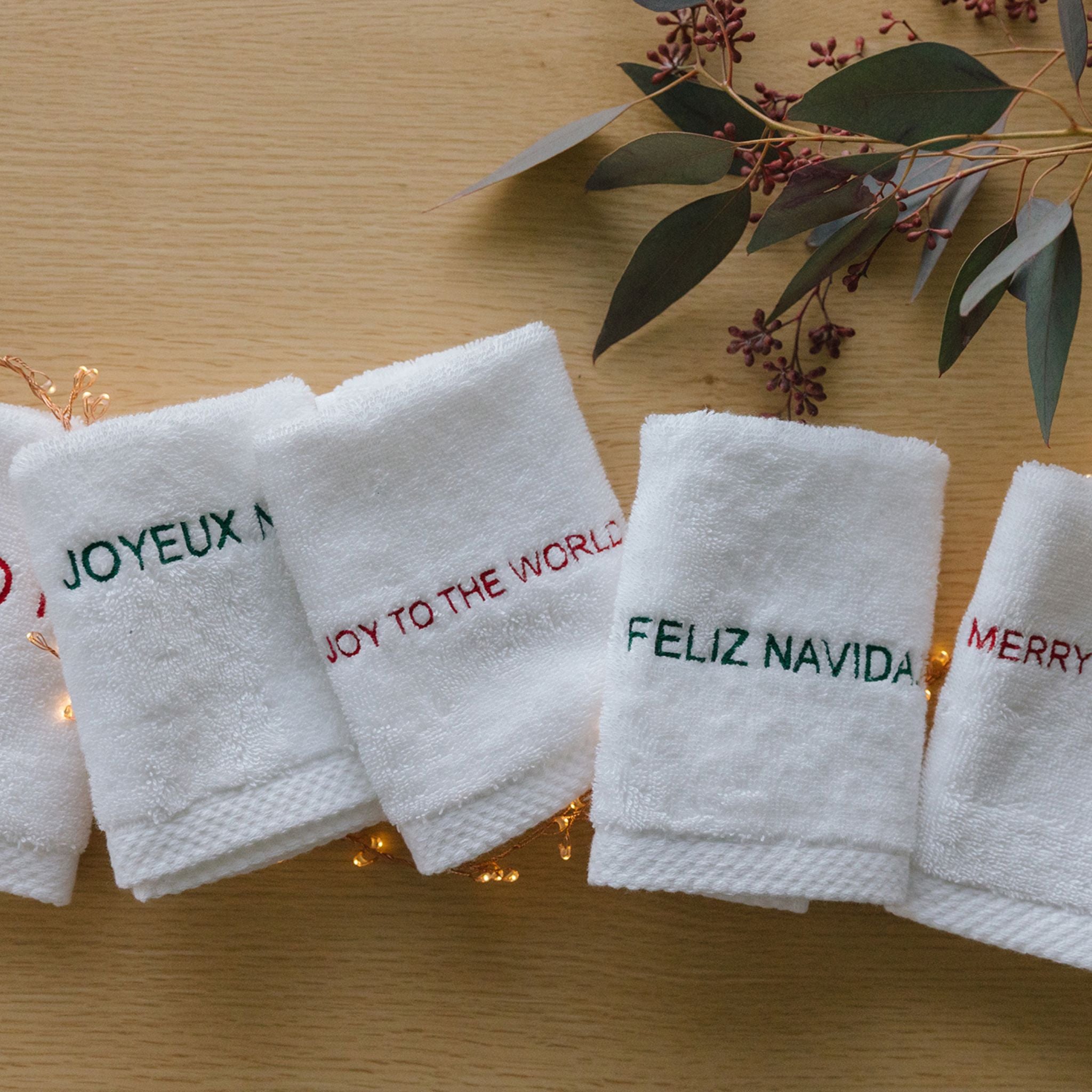 Christmas face towel