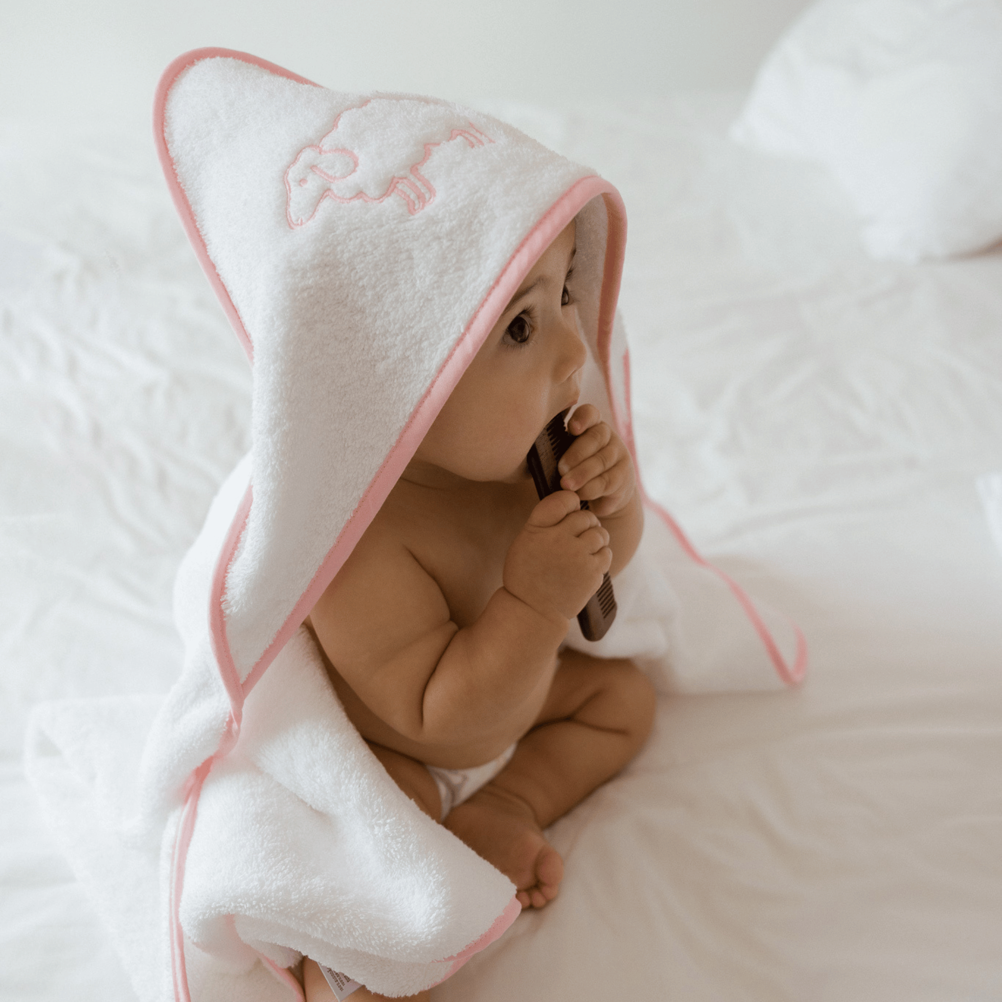 Baby towel Mira with embroidery