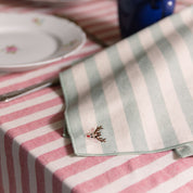 Servilletas con bordados navideños Barra