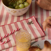 Servilletas con bordados navideños Barra