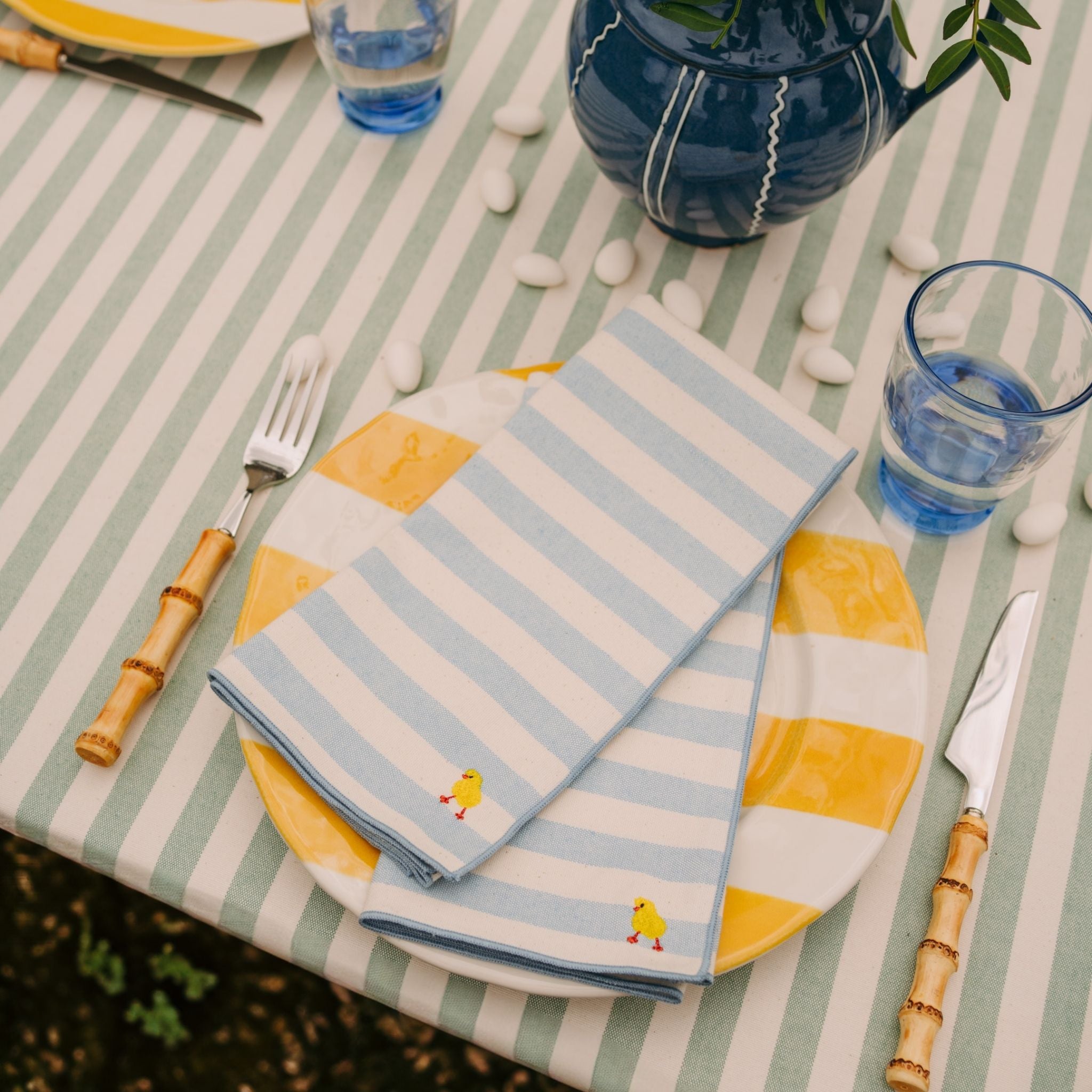 Serviettes Barra avec broderie de Pâques