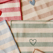 Barra Napkins with heart embroidery