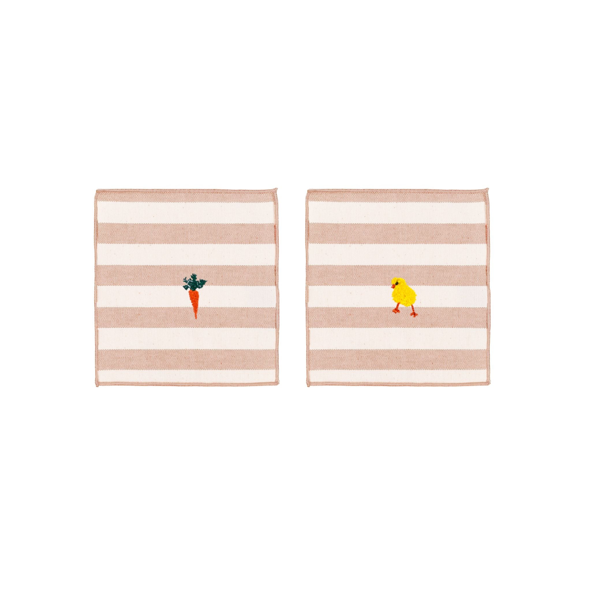 Servilletas Barra con bordados de Pascua 