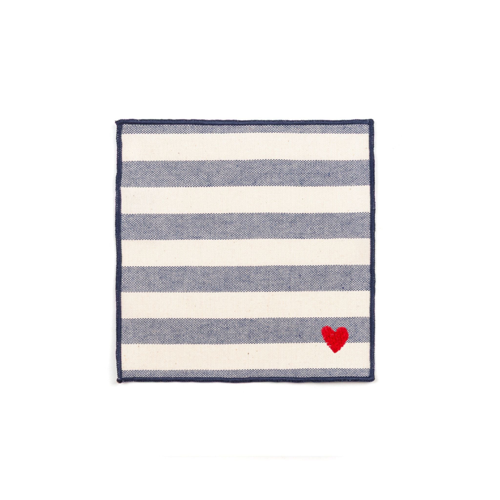 Barra Napkins with heart embroidery