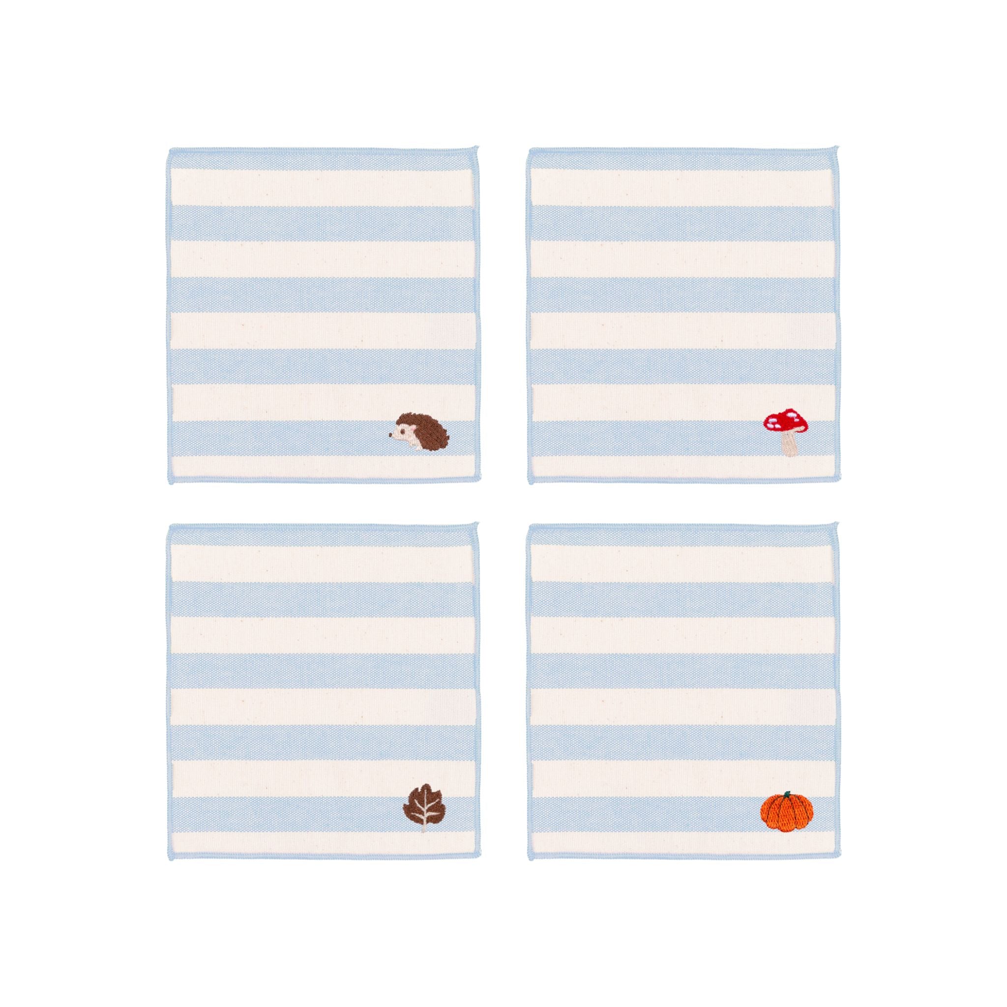 Servilletas bordadas de otoño Barra