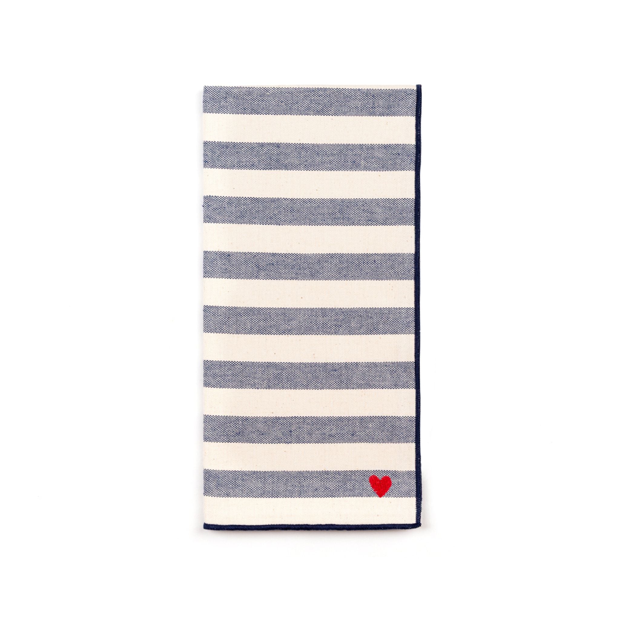 Servilletas Barra con bordado de corazón