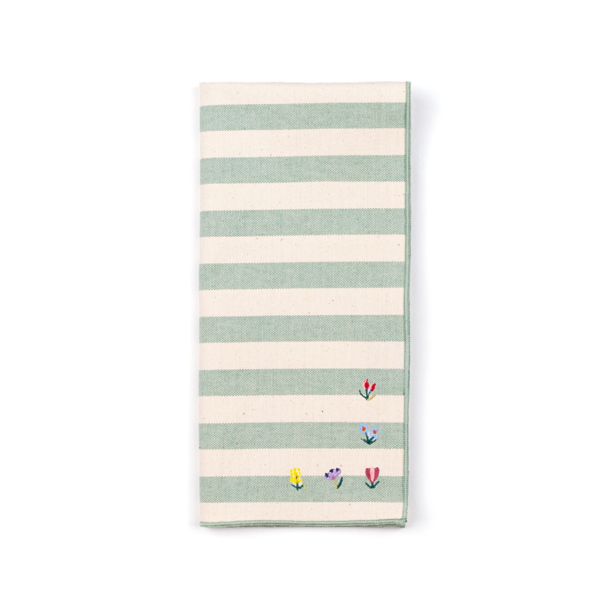Barra napkin with flower embroidery