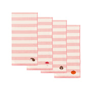 Servilletas bordadas de otoño Barra