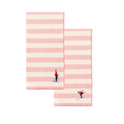 Servilleta barra con deportistas retro