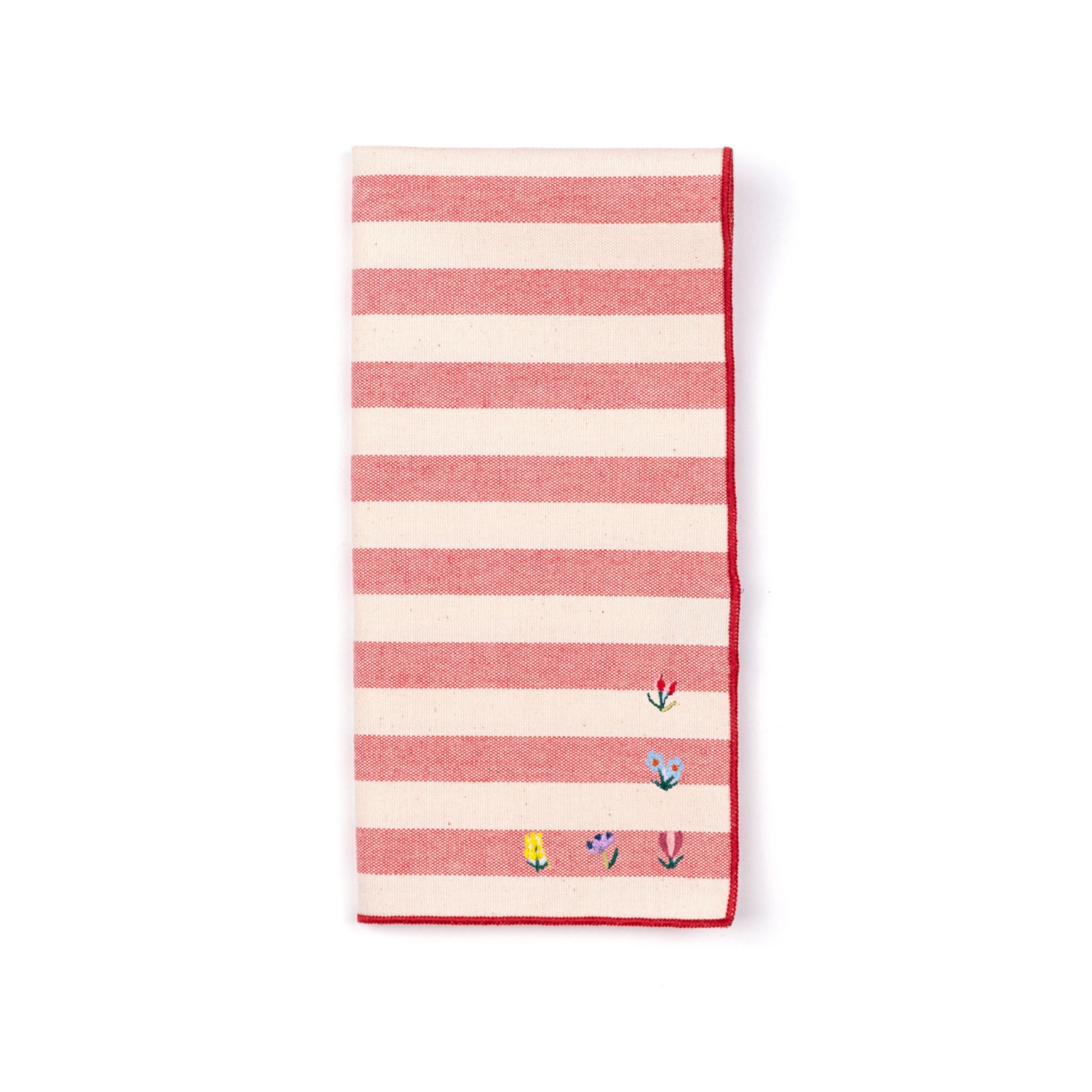 Barra napkin with flower embroidery