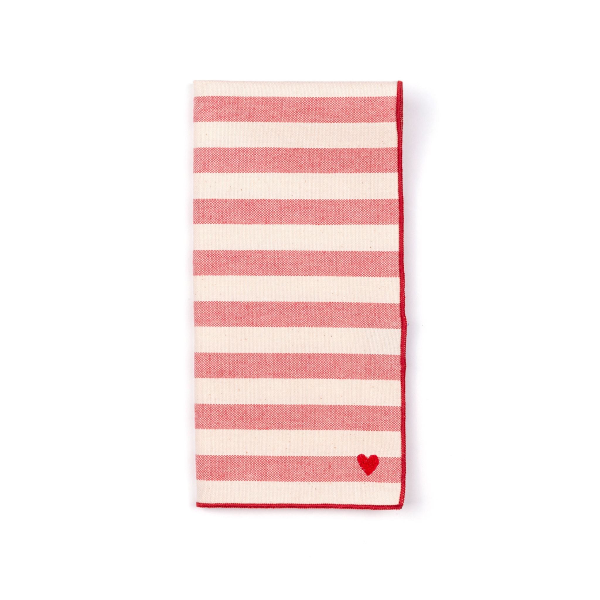 Barra Napkins with heart embroidery