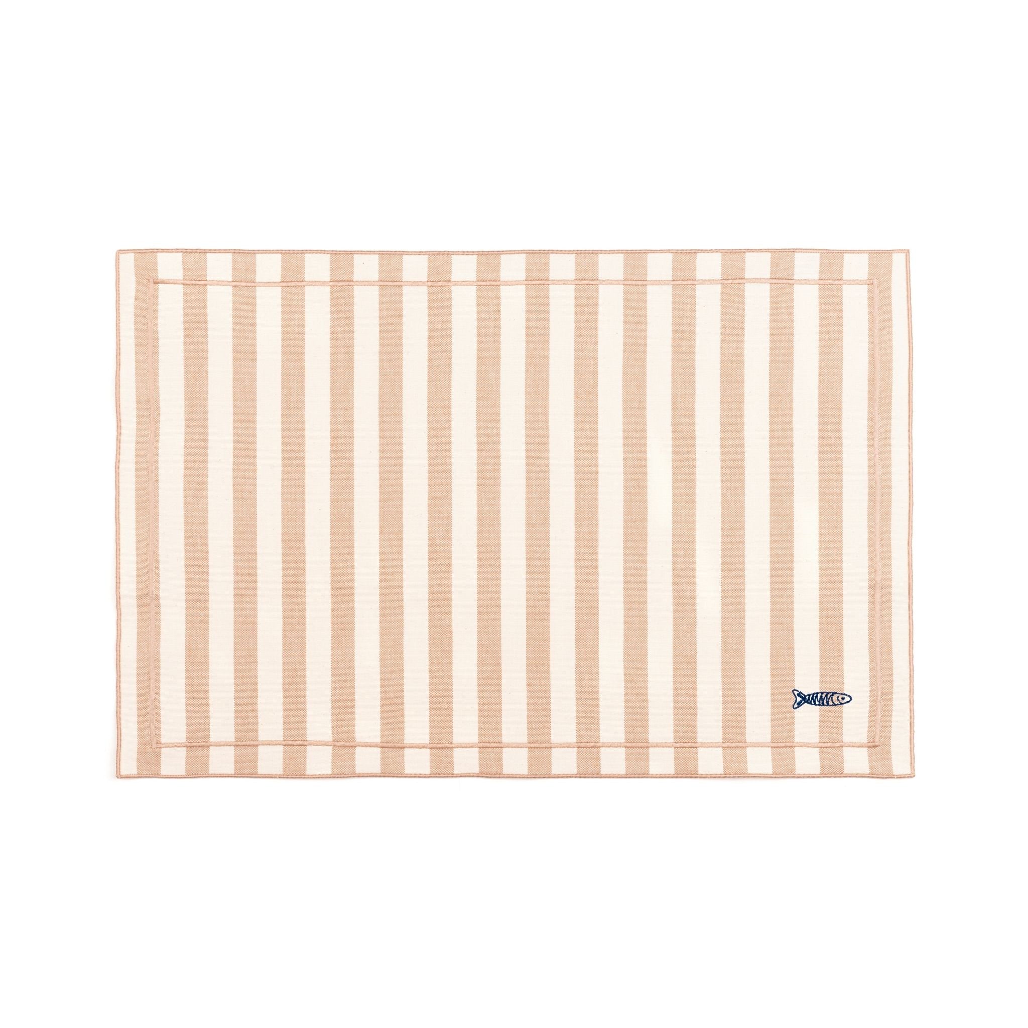 Barra cotton table linen with embroidered Portugal-inspired motifs