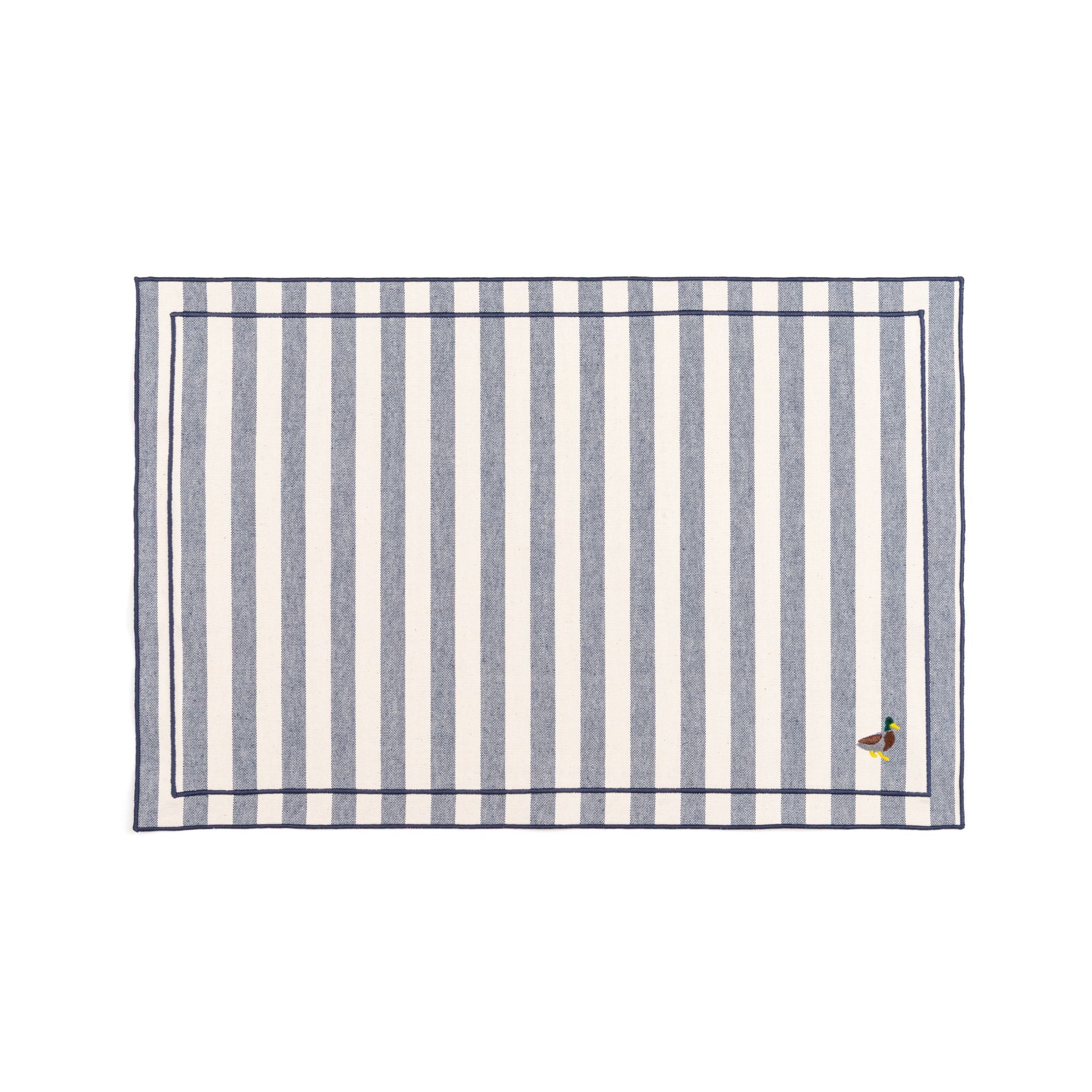 Barra cotton table linen with embroidered farm animals