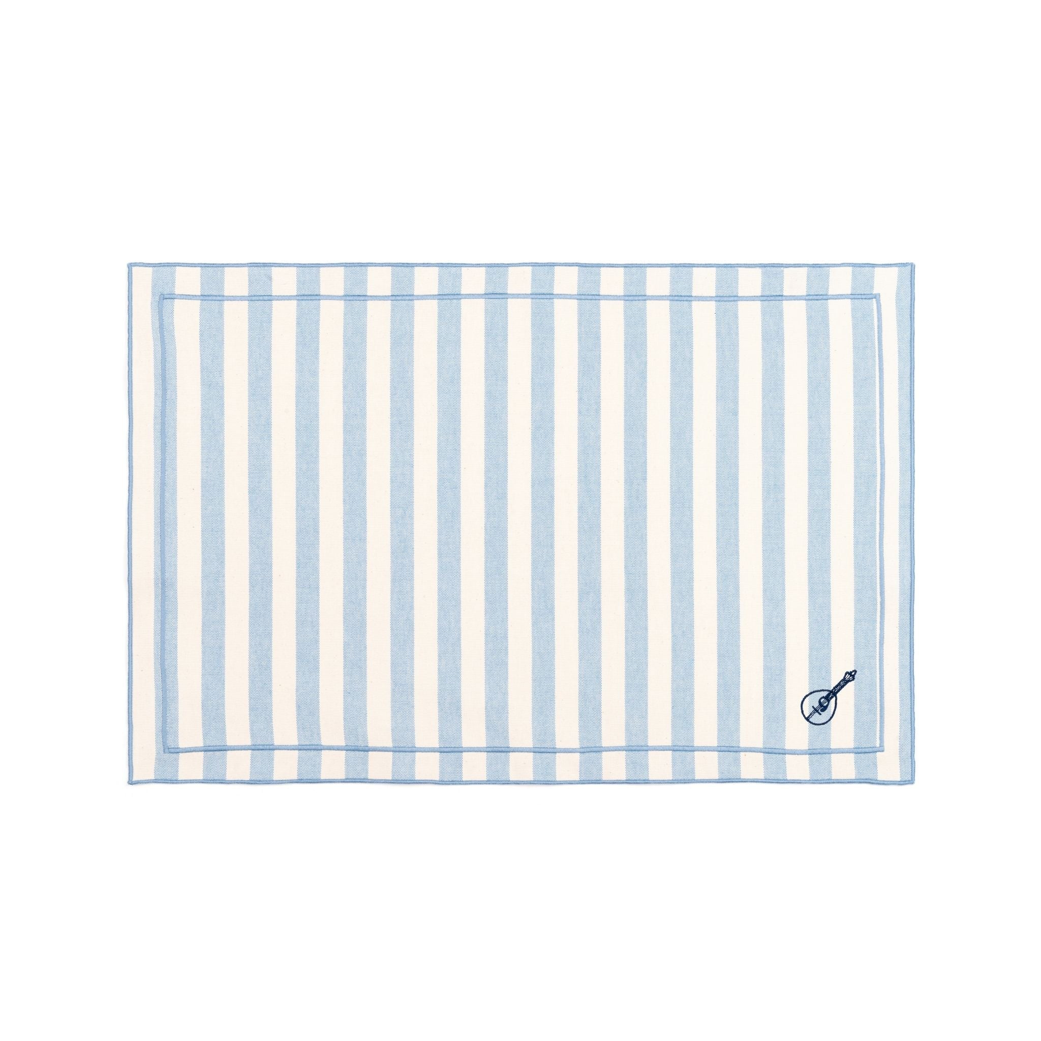 Barra cotton table linen with embroidered Portugal-inspired motifs