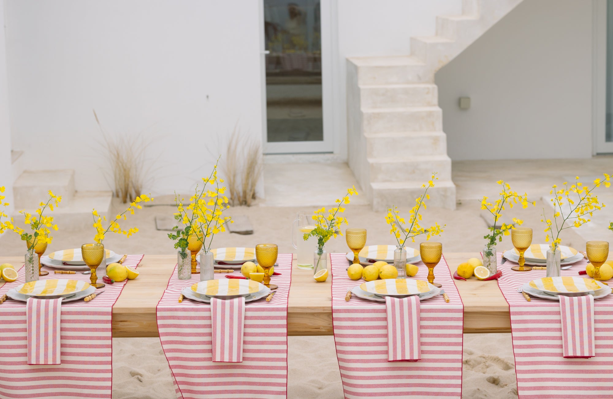 Red Barra Table Linen