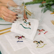 Mafra lino con bordado navideño