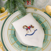 Mafra lino con bordado navideño