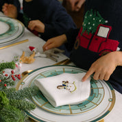 Mafra lino con bordado navideño