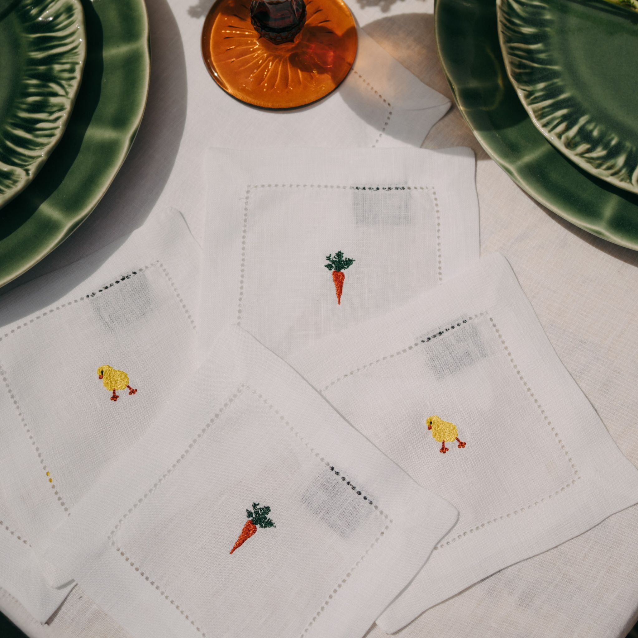 Serviettes Mafra avec broderie de Pâques