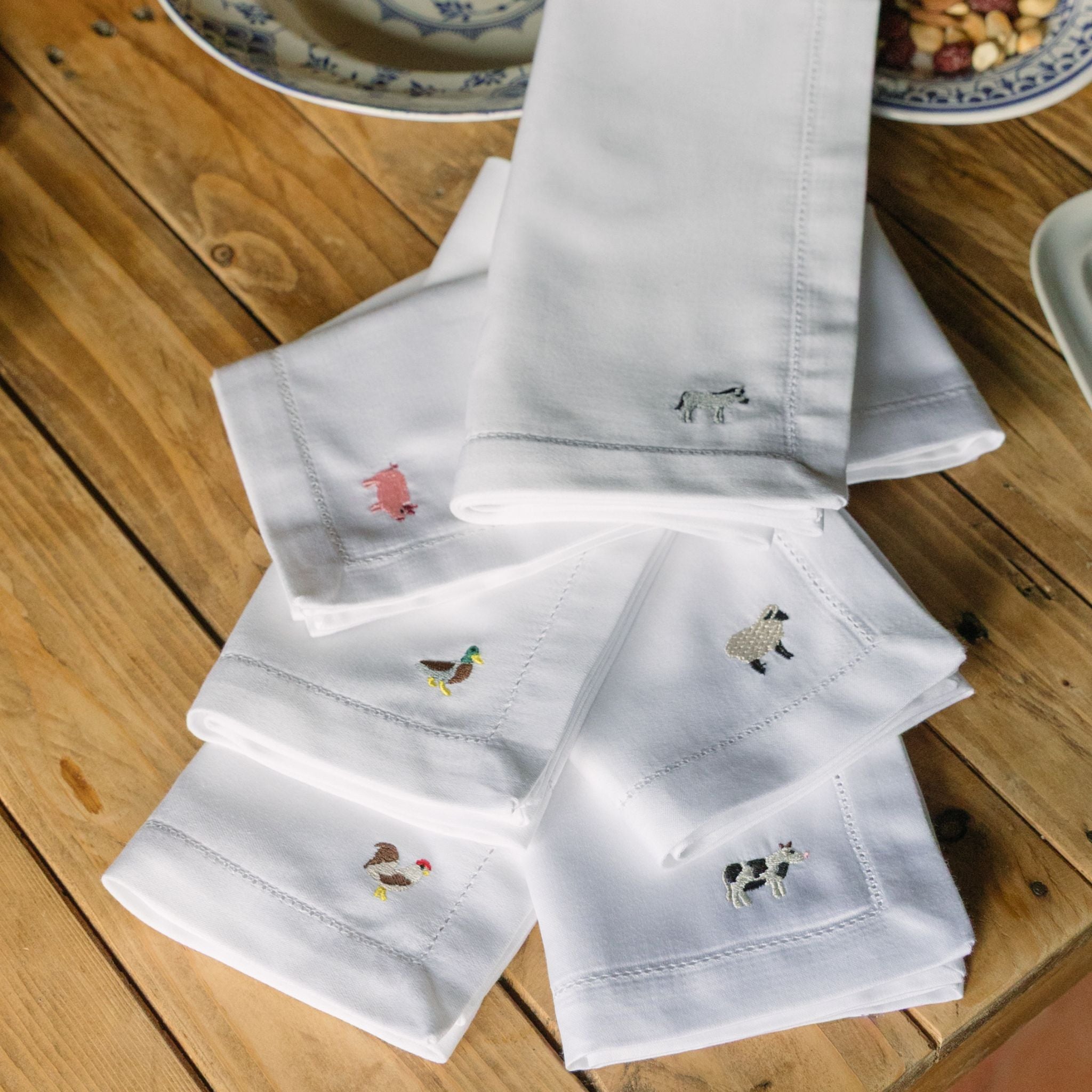 Mafra cotton napkins with farm embroidery - Torres Novas