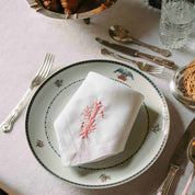 Mafra letter embroidery napkins (Pack of 2)