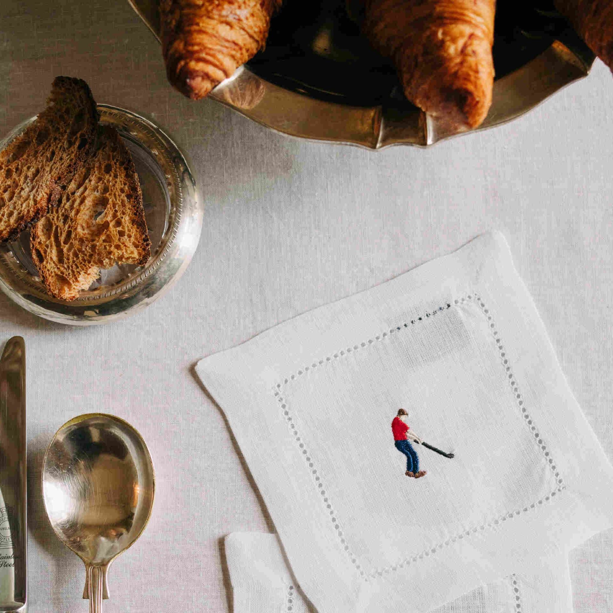 Serviette de table Mafra avec sportifs rétro
