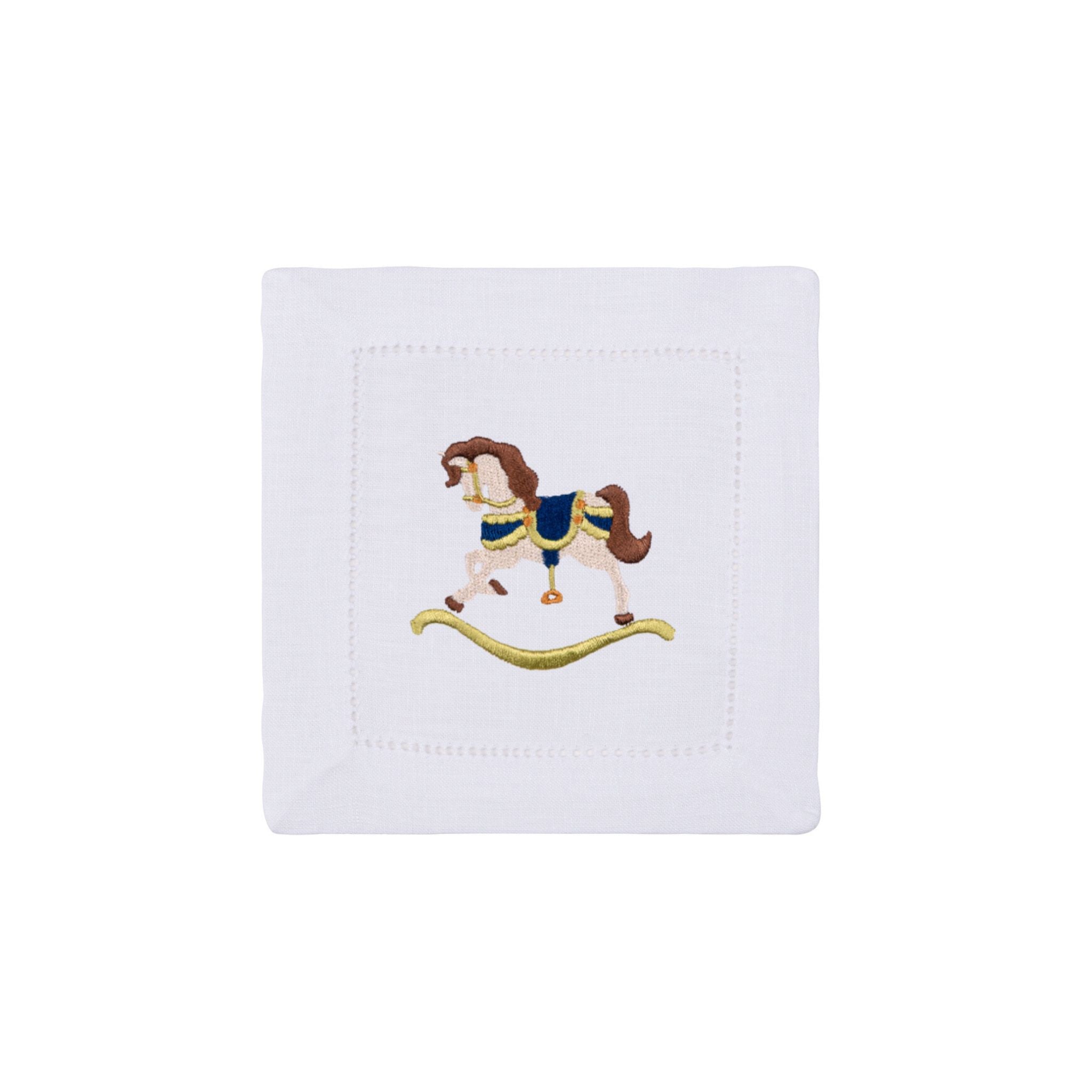 Mafra algodón con bordado de caballos