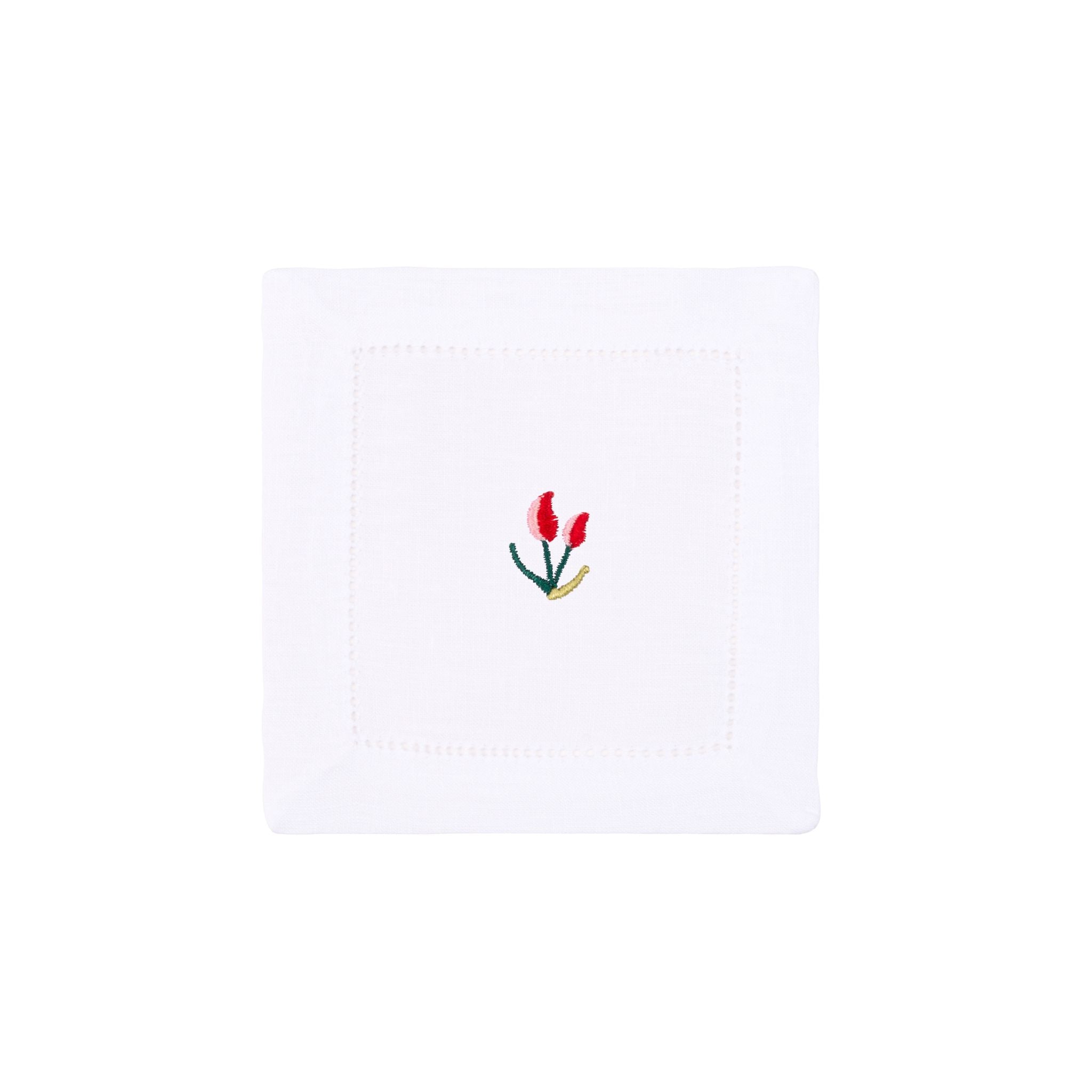 Servilletas y individuales Mafra algodón con bordado de flores