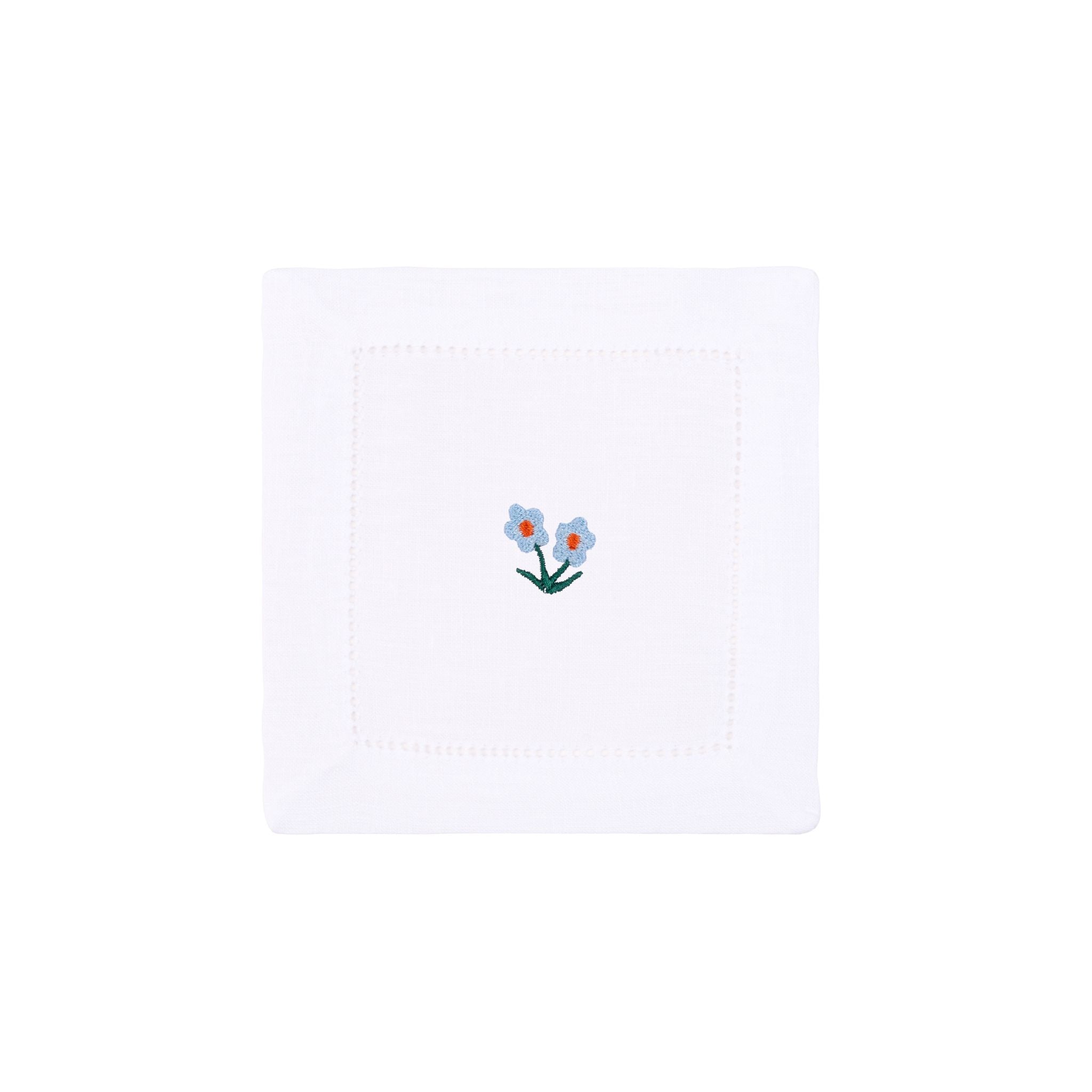 Servilletas y individuales Mafra algodón con bordado de flores