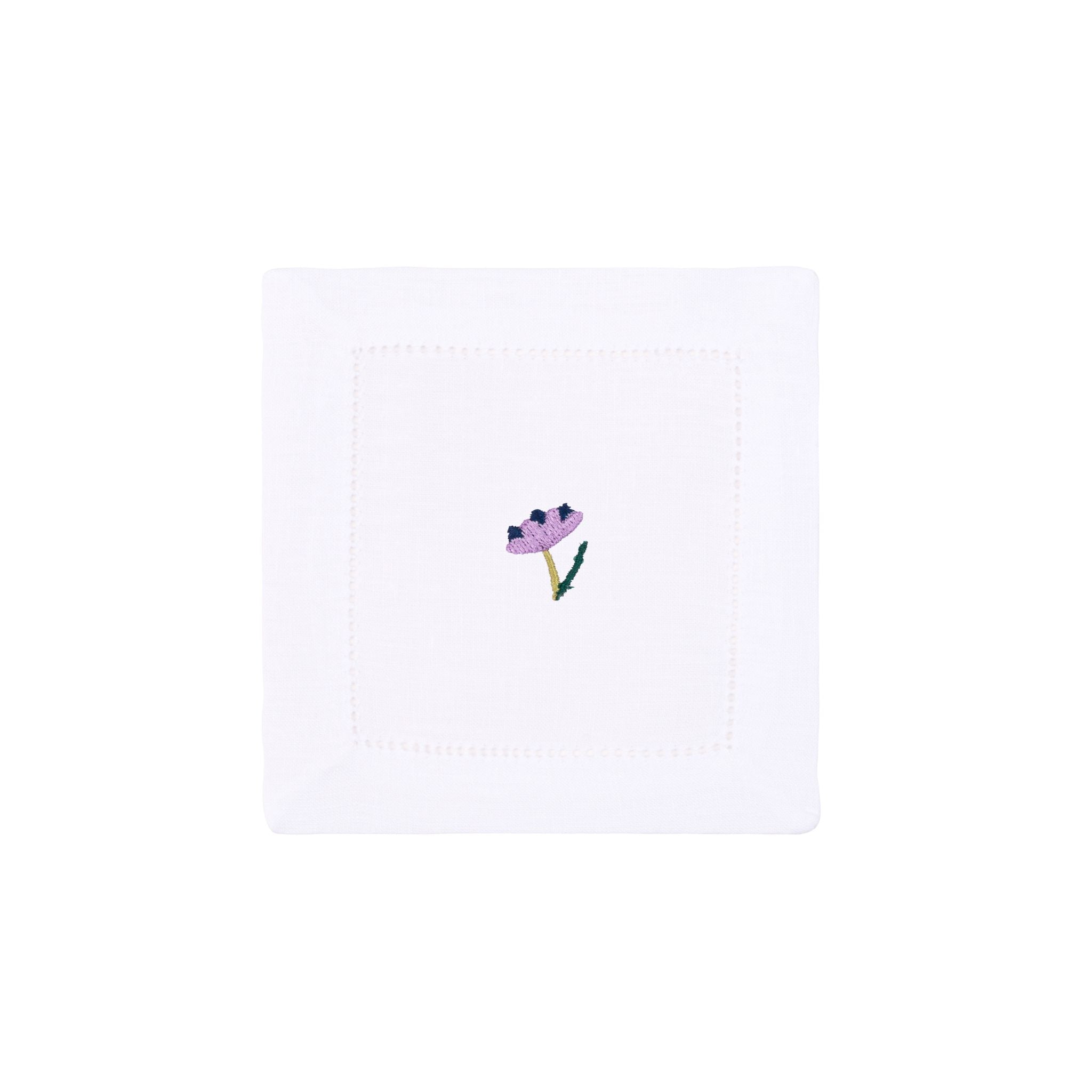 Servilletas y individuales Mafra algodón con bordado de flores