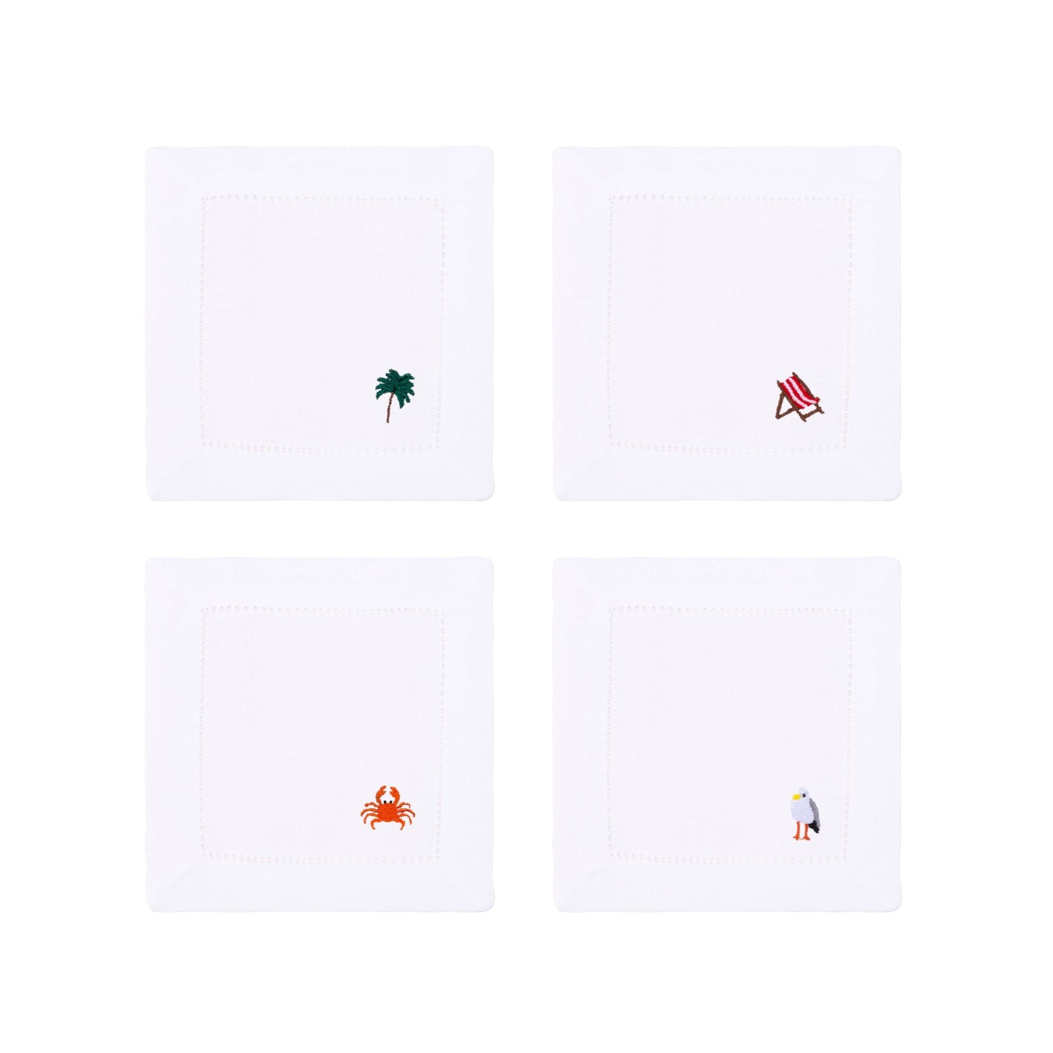 Mafra cotton napkins with summer embroidery - Torres Novas