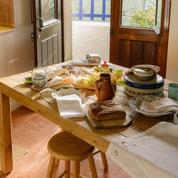 Ecru Nazaré napkins with farm embroidery - Torres Novas