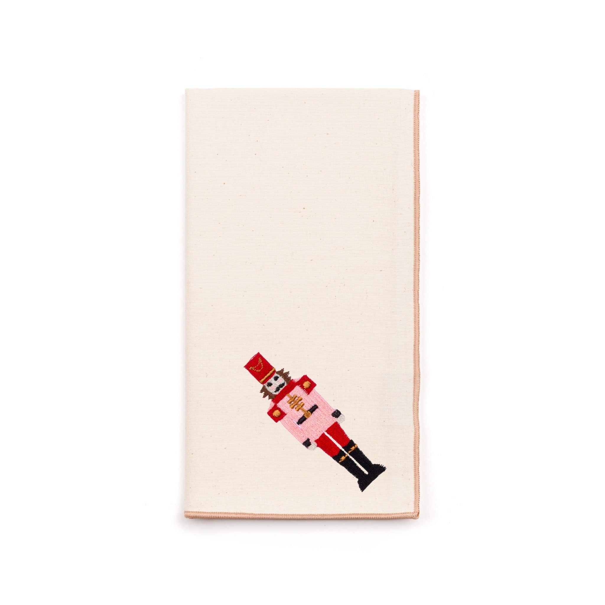 Servilletas Nazaré color crudo con bordado de cascanueces