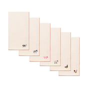 Ecru Nazaré napkins with farm embroidery - Torres Novas