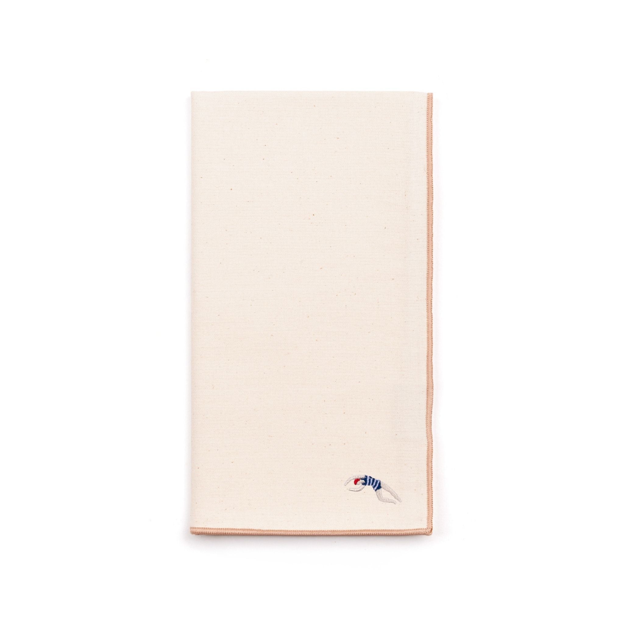 Servilletas Nazaré crudo con bordados retro