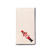 Servilletas Nazaré color crudo con bordado de cascanueces