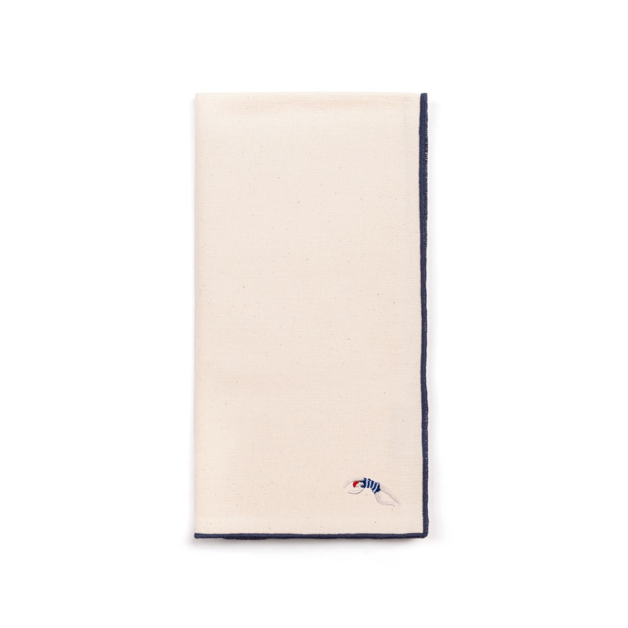 Servilletas Nazaré crudo con bordados retro