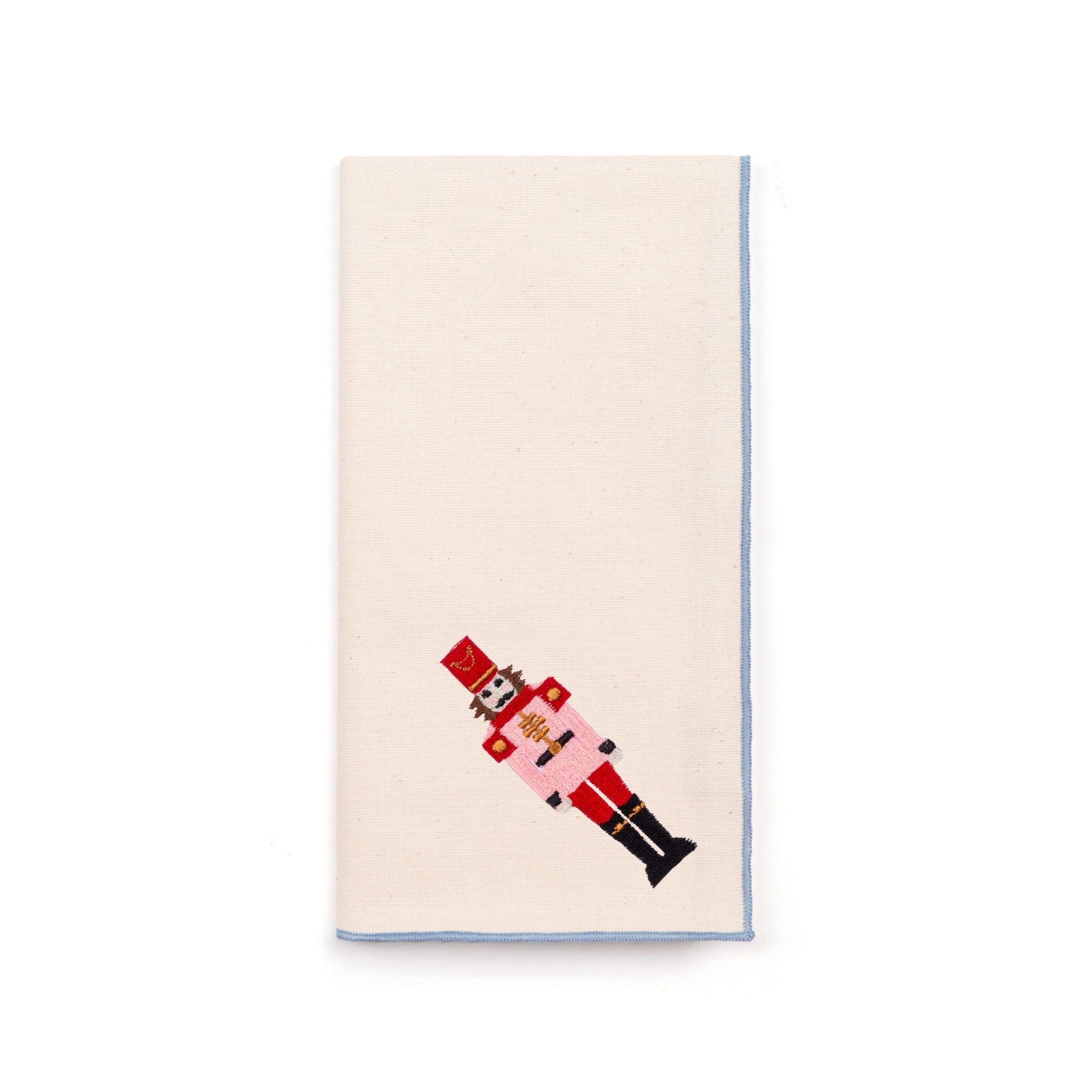 Servilletas Nazaré color crudo con bordado de cascanueces