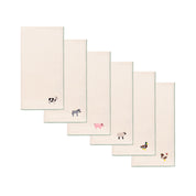 Ecru Nazaré napkins with farm embroidery - Torres Novas