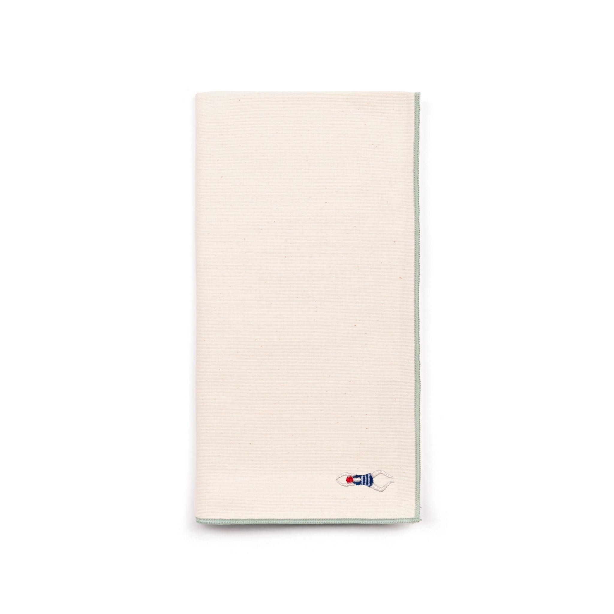 Servilletas Nazaré crudo con bordados retro