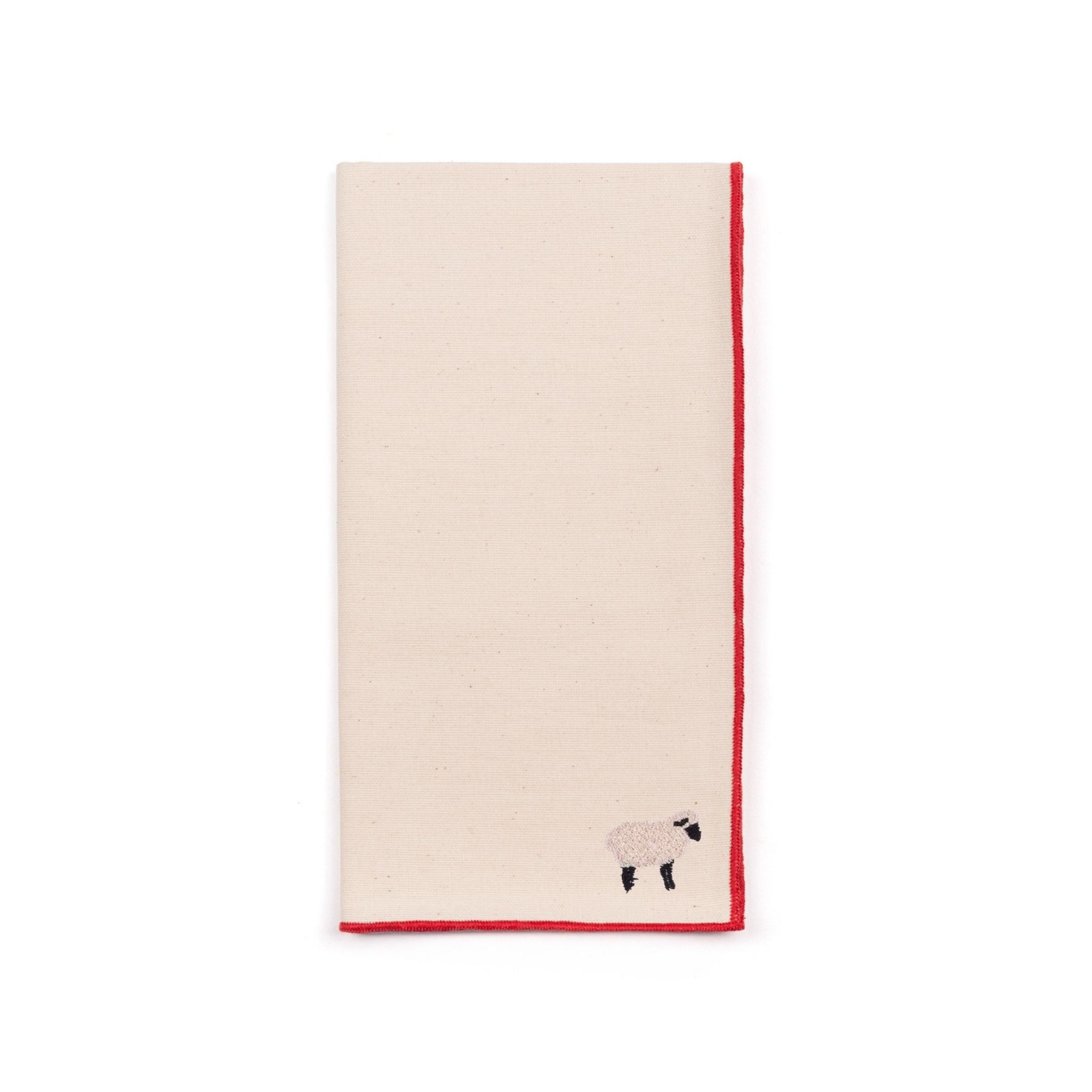 Ecru Nazaré napkins with farm embroidery - Torres Novas