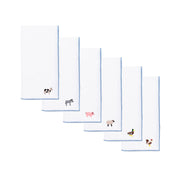 White Nazaré napkins with farm embroidery - Torres Novas