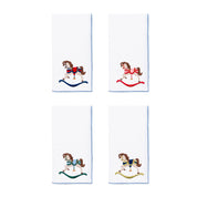 White Nazaré napkins with horse embroidery - Torres Novas