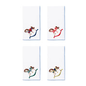 White Nazaré napkins with horse embroidery - Torres Novas